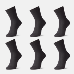 BASIX BAMBOO SOCKS 6 PAIRS